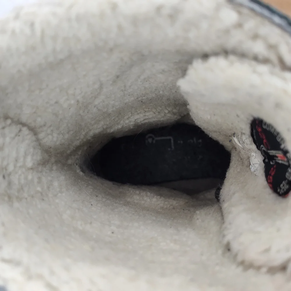 Woolrich Fully Wooly Black/Grey Cream Winter Boots Size Women's 8